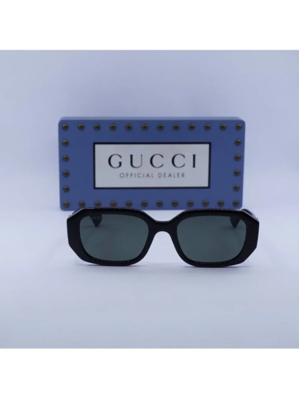 Gucci GG1535S 001 Geometric Sunglasses - Black